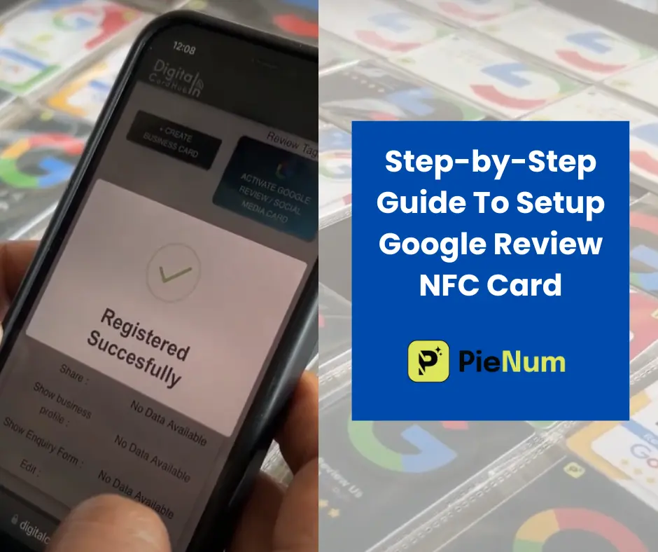 step by step guide to setup google review nfc card