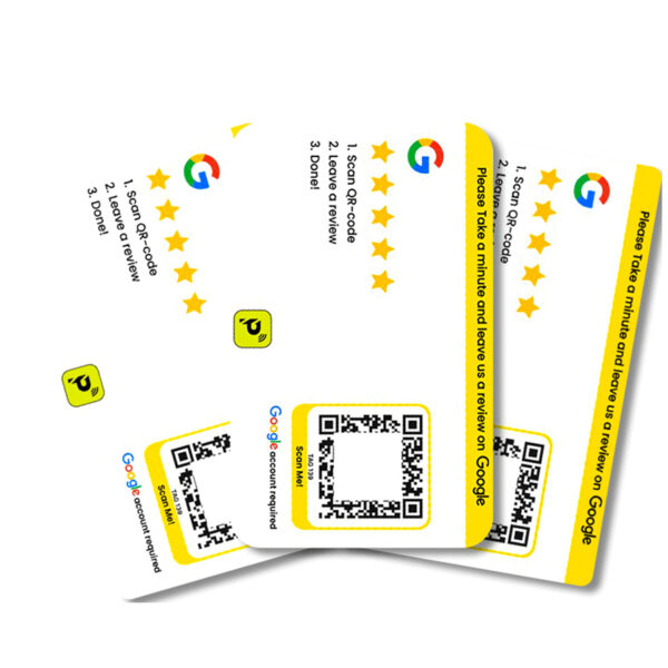 pack of three- NFC Google Review Cards