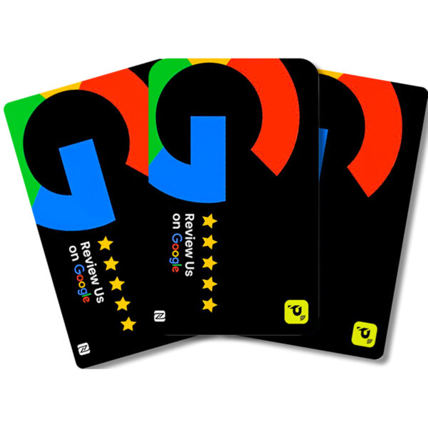 pack of three- NFC Google Review Cards